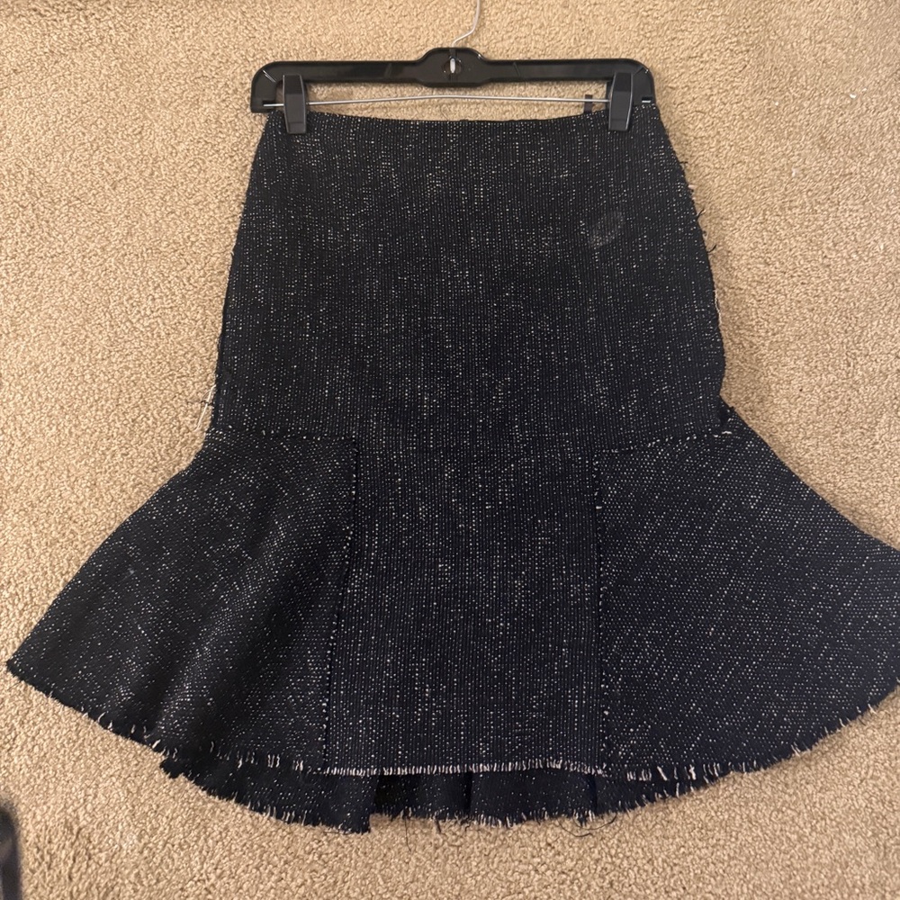 Elie Tahari Black A-Line Skirt